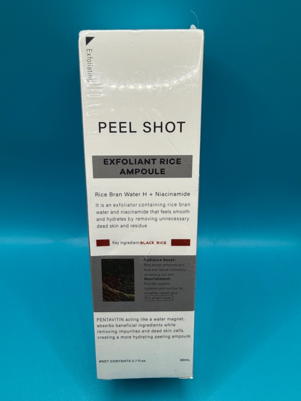 PEEL SHOT Exfoliant Rice Ampoule - White